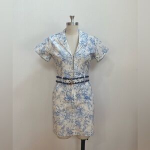 BaeVely boutique white and blue short dress